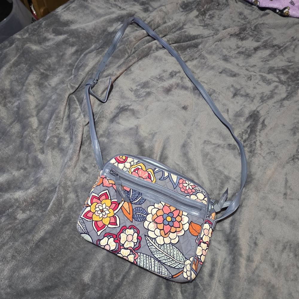 Vera Bradley Tropical Evening Floral Crossbody Bag